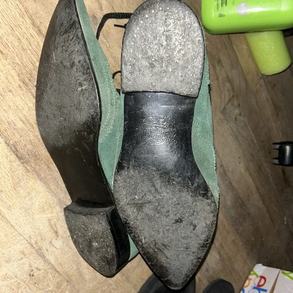 Fluevog George Cox green suede derby 8 UK - Picture 5 of 7